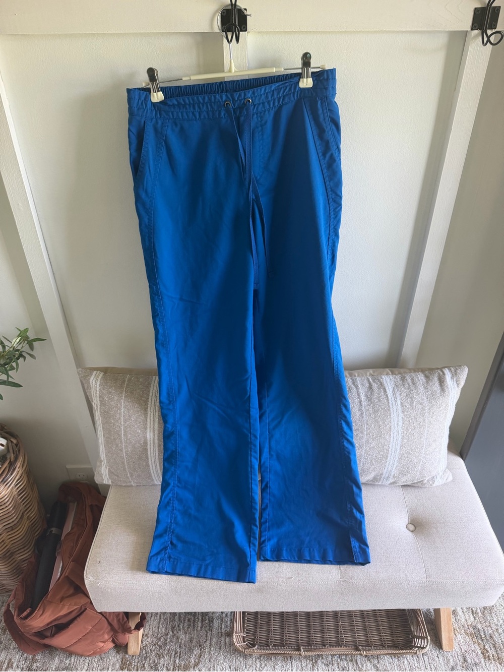 Women’s Healing Hand Blue Wide-Leg Scrub Pants